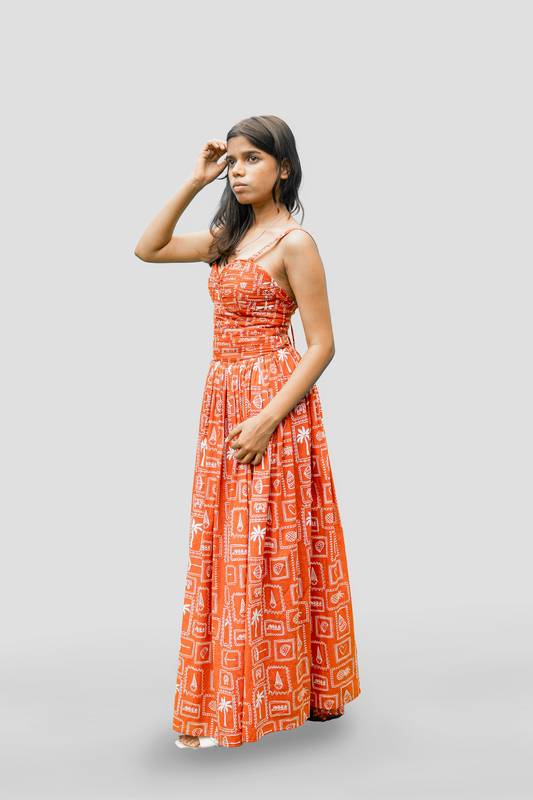 Red Velvet Embroidered Kurti