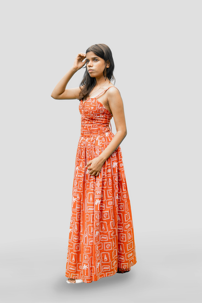 Red Velvet Embroidered Kurti