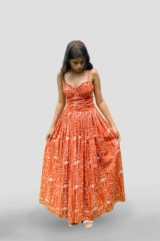 Red Velvet Embroidered Kurti